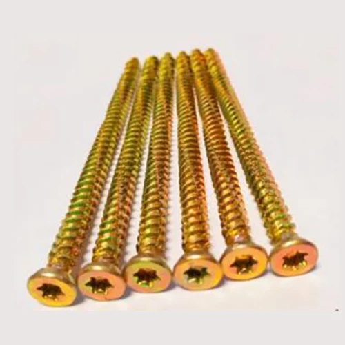 Torx pozi 6 ibs 노란색 아연 하이로 스레드 콘크리트 나사